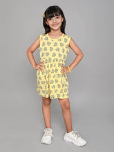 Little Angels Little Angels 1 Pc Dress & Frocks Cotton Round Neck Sleeveless Floral Print A-line Dress For Baby Girls Dress & Frocks Happy Vibes  Cotton Frock